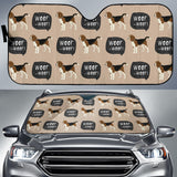 Beagle Pattern Car Sun Shade