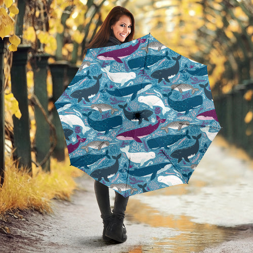 Whale Design Pattern Umbrella
