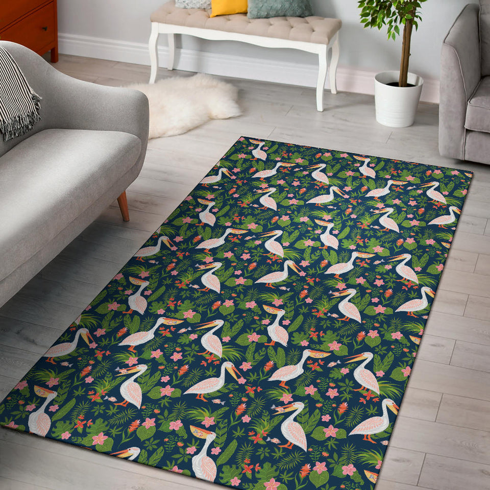 Pelican Pattern Print Design 05 Area Rug