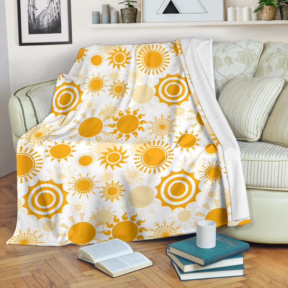 Sun Design Pattern Premium Blanket