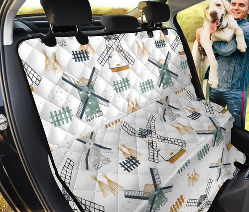 Windmill Pattern Dog Car Seat Covers