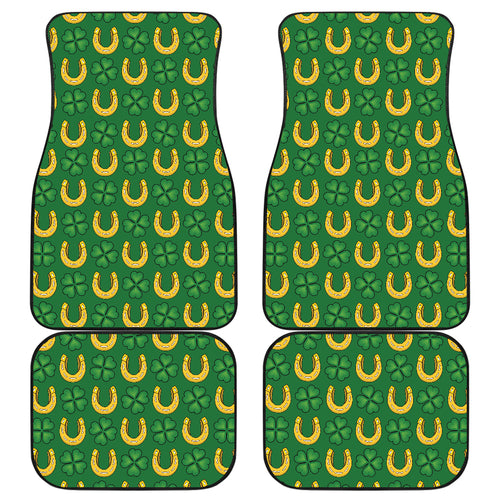 Horseshoes Pattern Print Design 05 Front and Back Car Mats