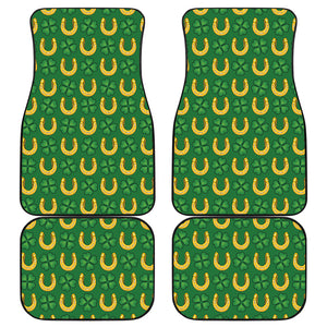 Horseshoes Pattern Print Design 05 Front and Back Car Mats