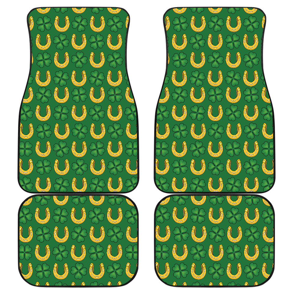 Horseshoes Pattern Print Design 05 Front and Back Car Mats
