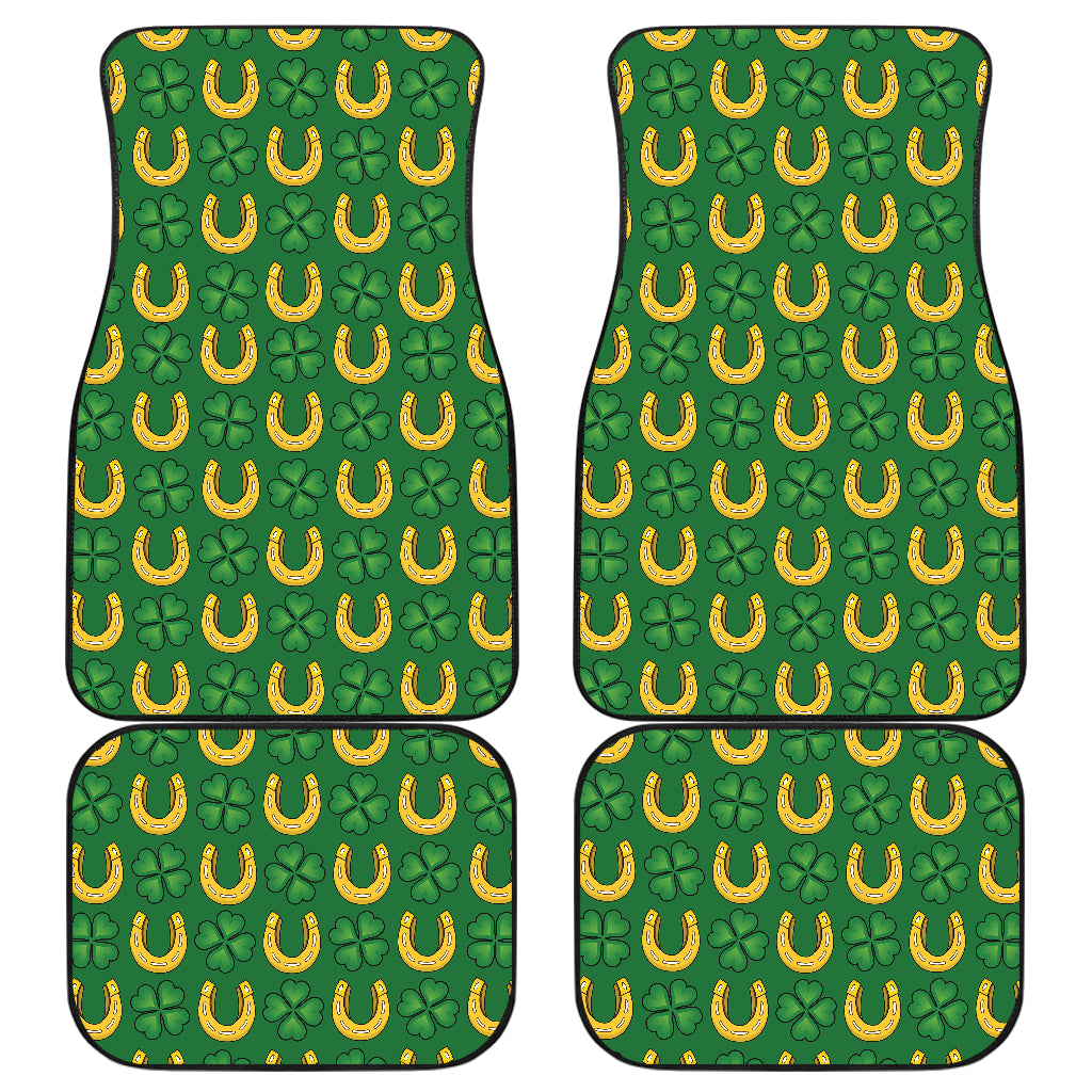Horseshoes Pattern Print Design 05 Front and Back Car Mats