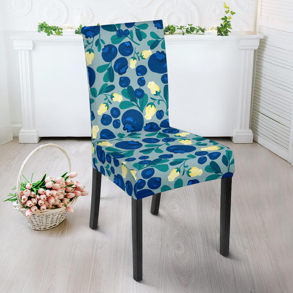 Blueberry Design Pattern Dining Chair Slipcover
