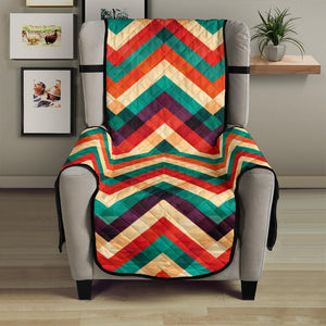 zigzag  chevron colorful pattern Chair Cover Protector