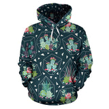 Cactus Glass Terrarium Pattern Men Women Pullover Hoodie