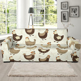 Cute Rooster Chicken Cock Sofa Slipcover