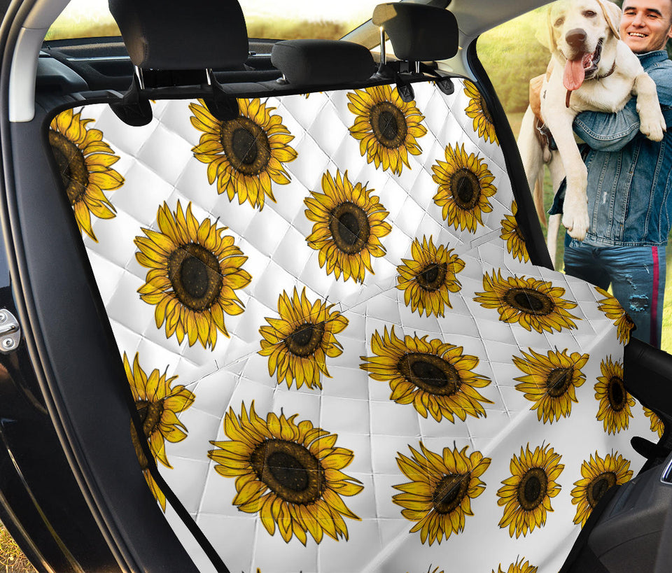 Sunflowers Design Pattern Dog Car Seat Covers