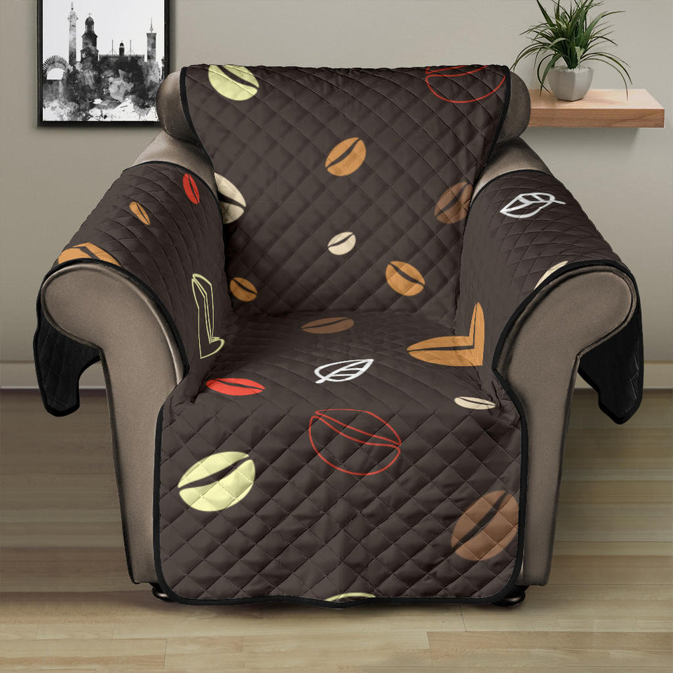 Coffee bean leave pattern Recliner Cover Protector