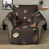 Coffee bean leave pattern Recliner Cover Protector
