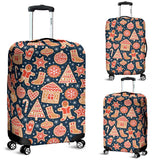 Christmas Gingerbread Cookie Pattern Luggage Covers