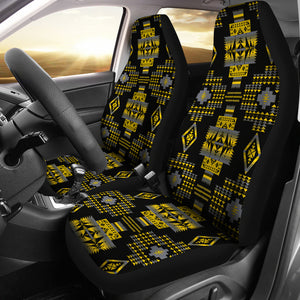 Seven Tribes Yellow Ocre Car Seat Covers
