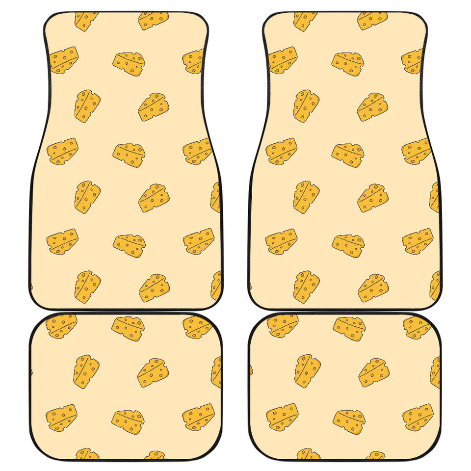 Cheese Pattern Front And Back Car Mats