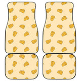 Cheese Pattern Front And Back Car Mats