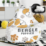 Cute Beagle Dog Pattern Background Bean Bag Cover