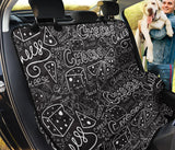Handwritten Cheese Pattern Dog Car Seat Covers
