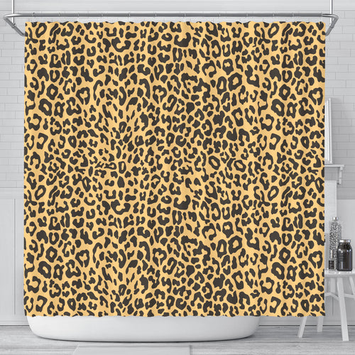 Leopard Skin Print Shower Curtain Fulfilled In US