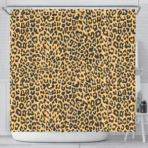 Leopard Skin Print Shower Curtain Fulfilled In US