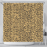 Leopard Skin Print Shower Curtain Fulfilled In US