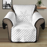 Snowflake pattern white background Recliner Cover Protector