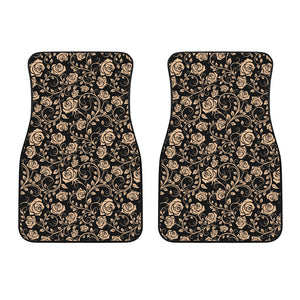 Rose Pattern Print Design 04 Front Car Mats