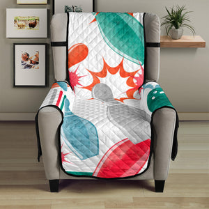 Watercolor bowling pattern Chair Cover Protector