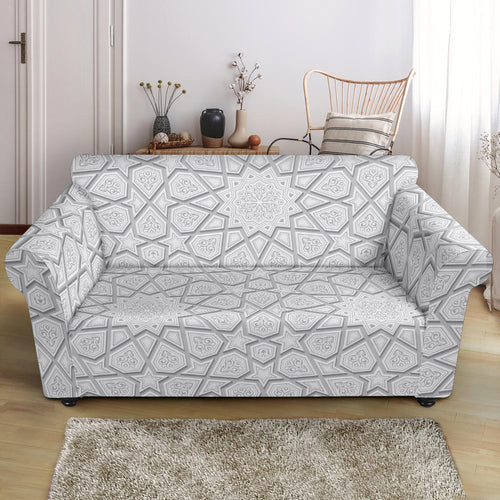 Arabic Star Pattern Loveseat Couch Slipcover