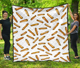 French Fries Potato Pattern Premium Quilt