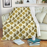 Lion Pattern Print Design 02 Premium Blanket