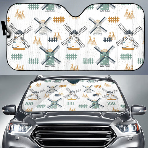 Windmill Pattern Car Sun Shade