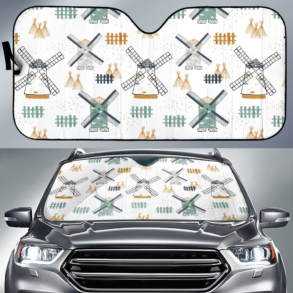 Windmill Pattern Car Sun Shade