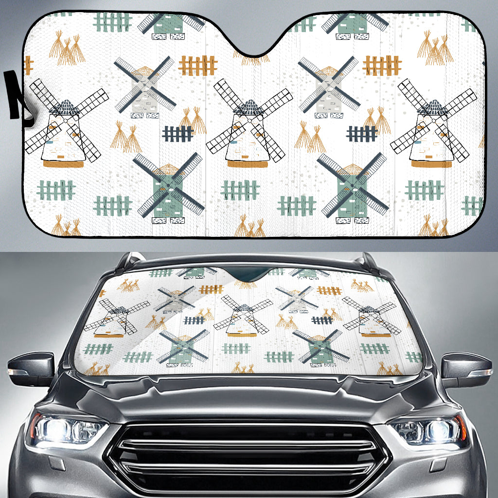 Windmill Pattern Car Sun Shade