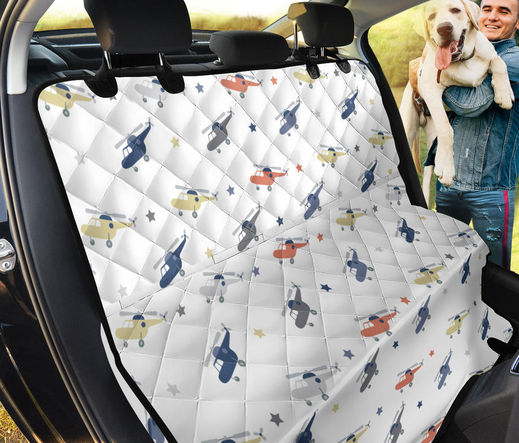 Cute Helicopter Star Pattern Dog Car Seat Covers