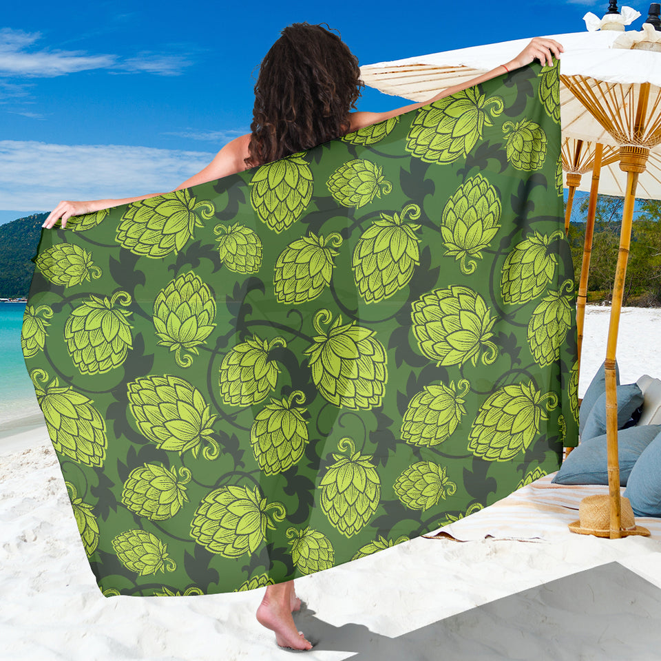 Hop Pattern Hop Cone Background Sarong
