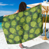 Hop Pattern Hop Cone Background Sarong