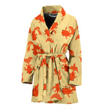 Goldfish Pattern Print Design 02 Women's Bathrobe