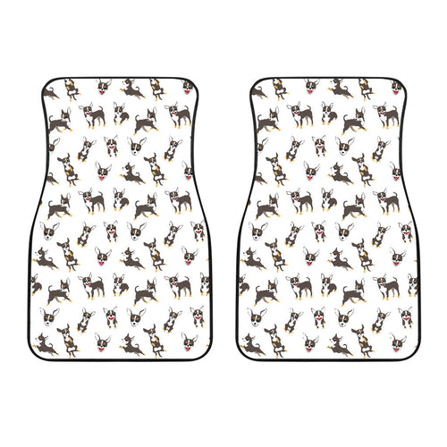Chihuahua Dog Pattern  Front Car Mats