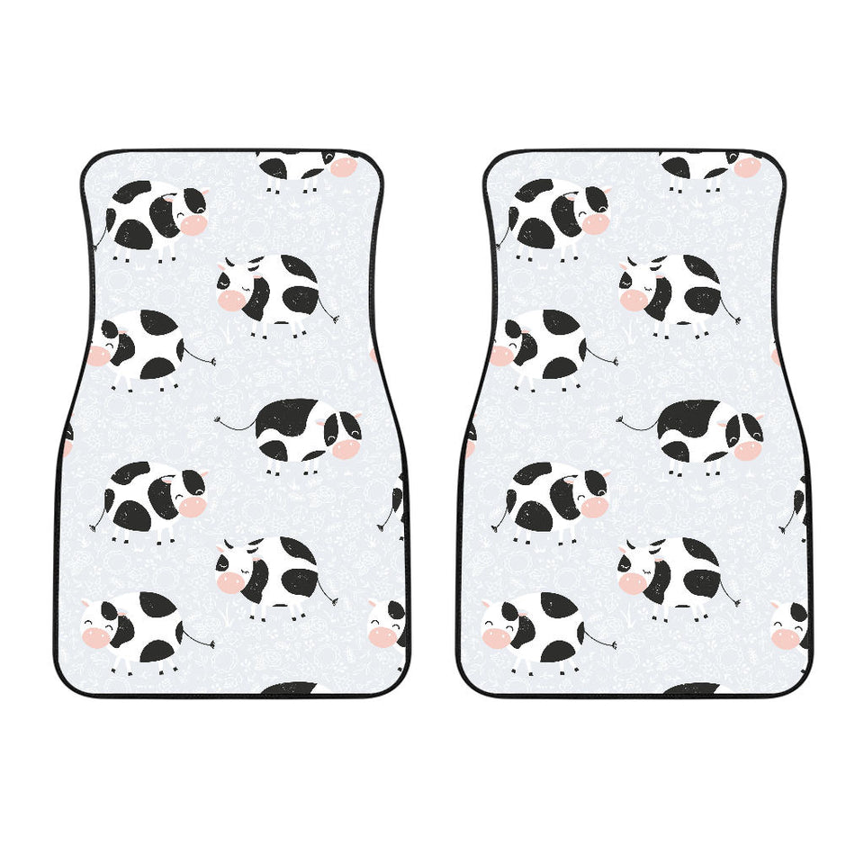 Cute Cows Pattern Front Car Mats
