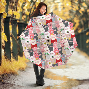 Pig Pattern Print Design 02 Umbrella