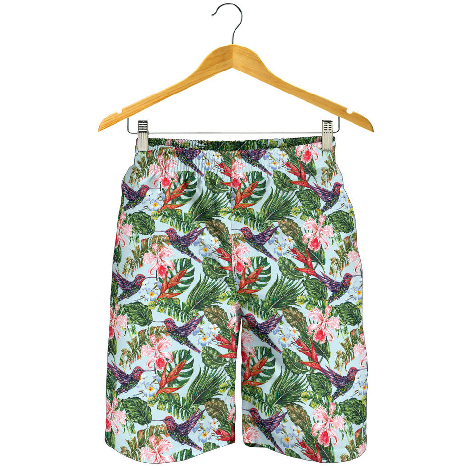 Hummingbird Pattern Print Design 05 Men Shorts