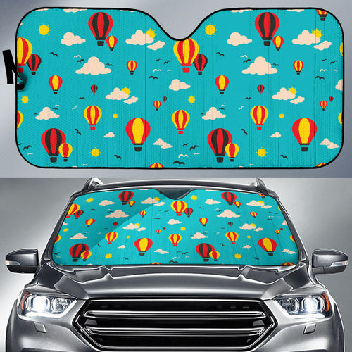 Hot Air Balloon Sky Pattern Car Sun Shade
