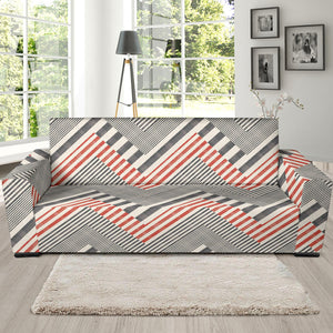 Zigzag Chevron Striped Pattern Sofa Slipcover