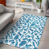 Coral Reef Pattern Print Design 01 Area Rug