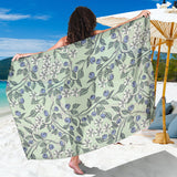 Hand Drawn Blueberry Pattern Sarong