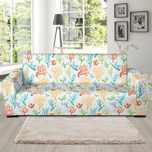 Coral Reef Pattern Print Design 02 Sofa Slipcover