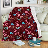 Pretzels Pattern Print Design 05 Premium Blanket