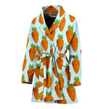 Carrot Pattern Print Design 03 Women's Bathrobe