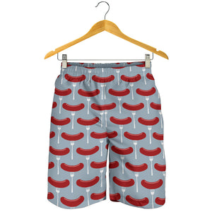 Sausage Pattern Print Design 02 Men Shorts